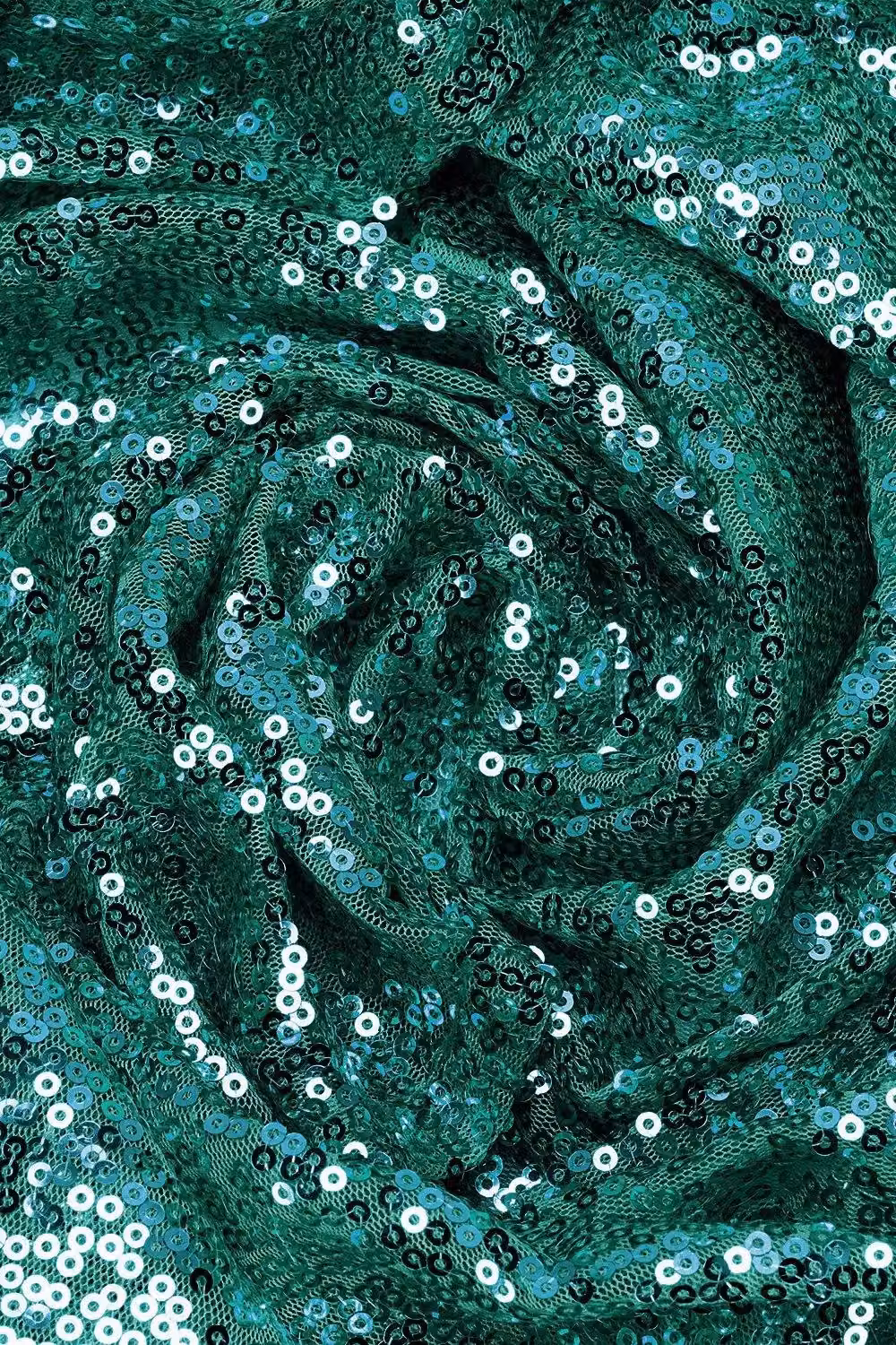 Trimming Shop Neel Blue Glitter Sequin Table Runner, W/D/H: 27.94 x 274.32 x 27.94 cm – 4