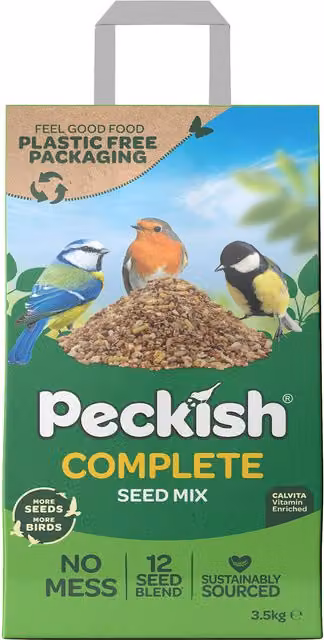 Peckish Complete Seed and Nut Mix for Wild Birds, Green, 3.5kg – 4