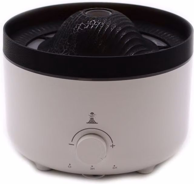 KDMD Large Volcano Effect Aroma Diffuser in White, 560ml – 1