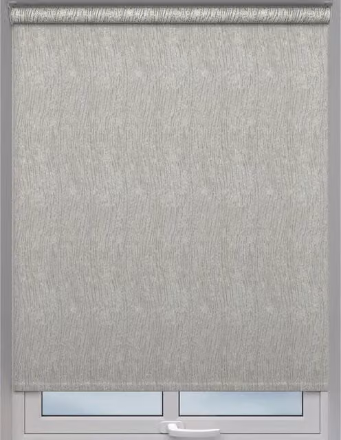 Terrys Made to Measure Semi-Transparent Textile Roller Blind in Beige and Grey