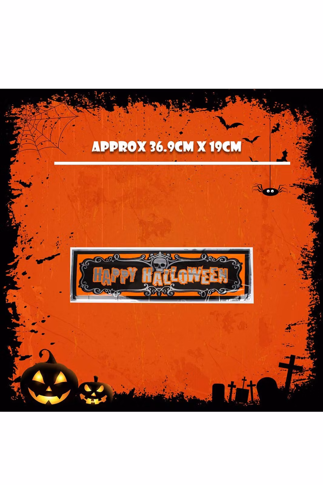 VFM e-Store Multicolour Halloween Party Pennant Banner, 2 Pack, Width: 90 cm – 2