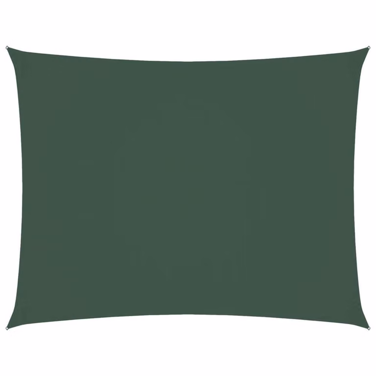 Berkfield Home Rectangular Oxford Fabric Sunshade Sail in Dark Green, 4 x 5 m