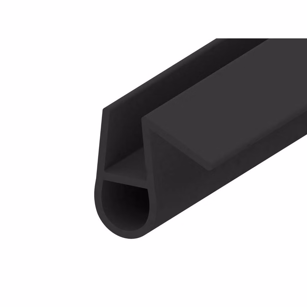 NESTLUNE Black Shower Screen Seal Strip for 4-6mm Glass, W: 10000 mm, H: 520 mm – 5