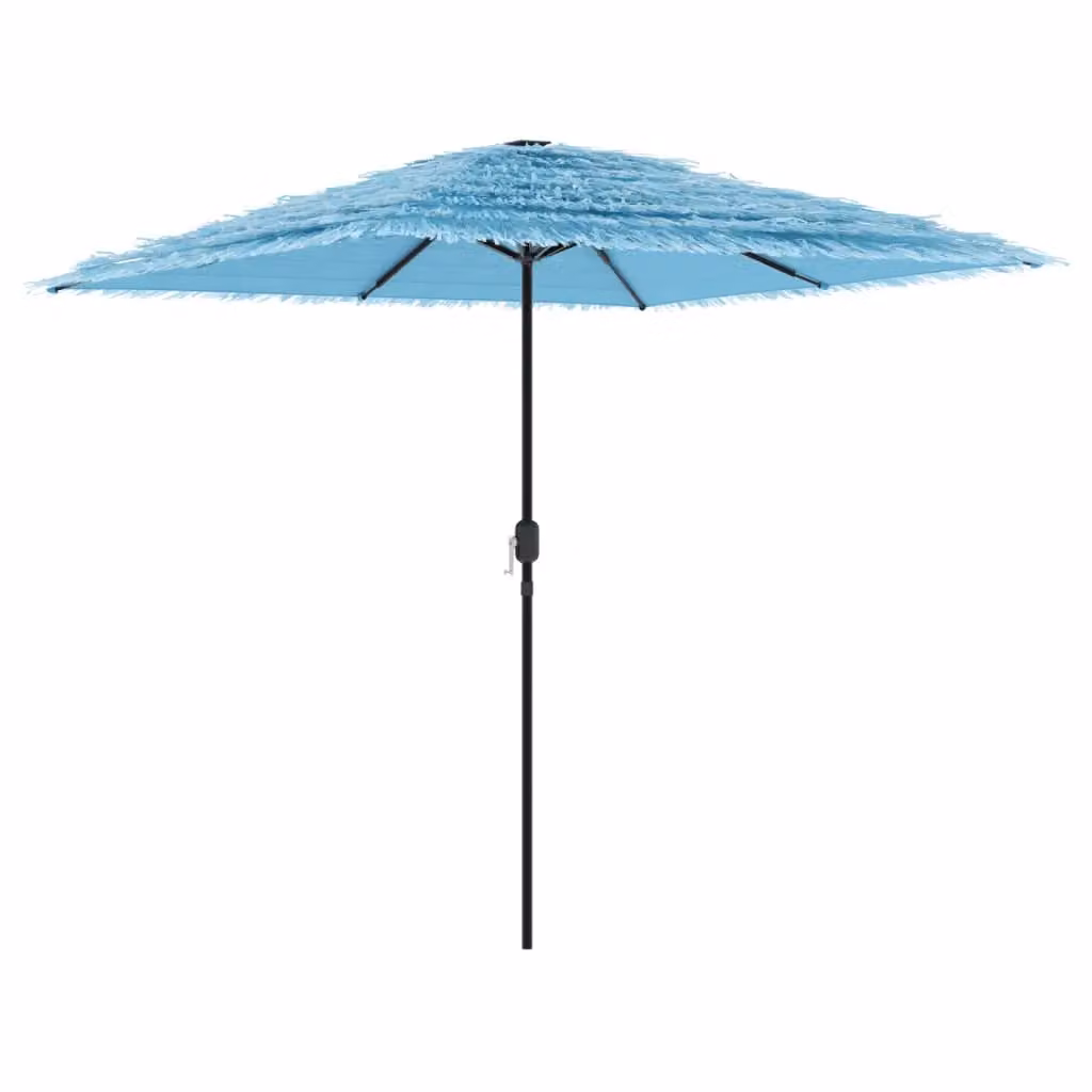 Berkfield Home Blue Garden Parasol with Steel Pole, W/D/H: 248 x 248 x 248 cm – 2