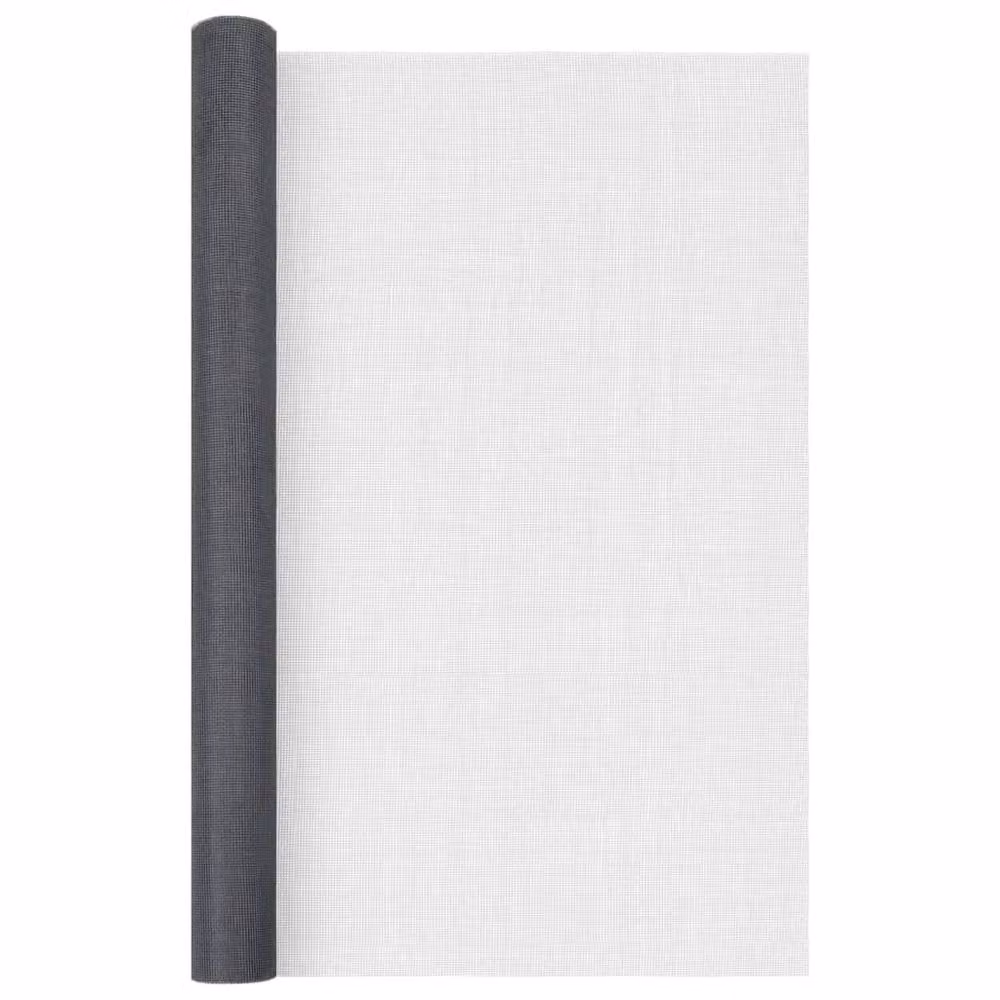 Berkfield Home Grey Fiberglass Mesh Screen W: 112 cm, H: 2000 cm – 3