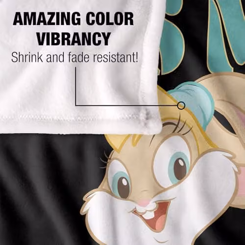 Warner Bros. Looney Tunes Lola This Mom Hustles Super Soft Silky Touch Throw Blanket, Multicolour, W: 152 cm, D: 127 cm – 3