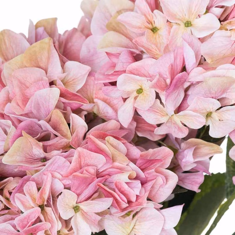 Lemon Pavilion Furniture and Decor Shabby Chic Pink Artificial Hydrangea Bouquet W: 47 cm, D: 47 cm, H: 58 cm – 2