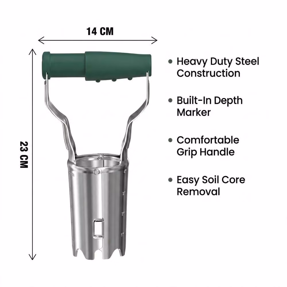 Havendro Bulb Planting Tool Set with Gloves and Silver Steel Digging Tools – 2