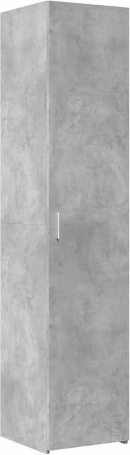 Berkfield Home Modern Highboard in Concrete Grey, W/D/H: 40 x 42.5 x 185 cm