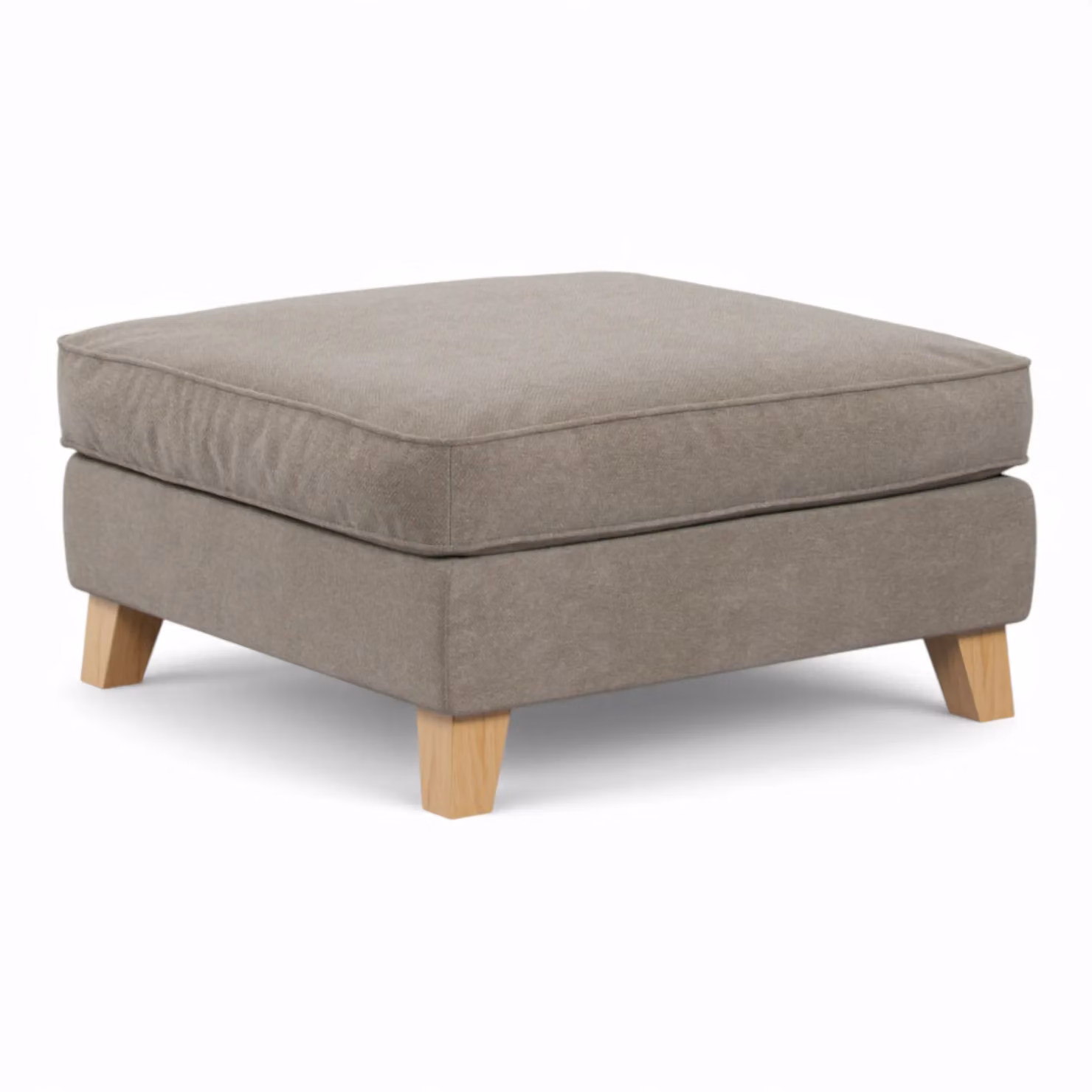 The Great Sofa Company Jackson Chenille Footstool in Brown – 2