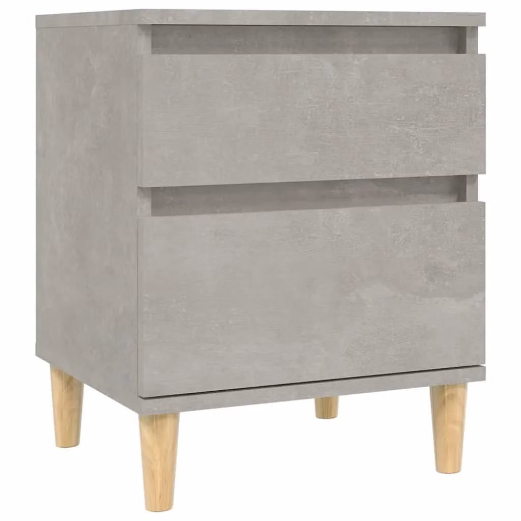 Berkfield Home Bedside Cabinet in Grey, W/D/H: 40 x 35 x 50 cm – 2