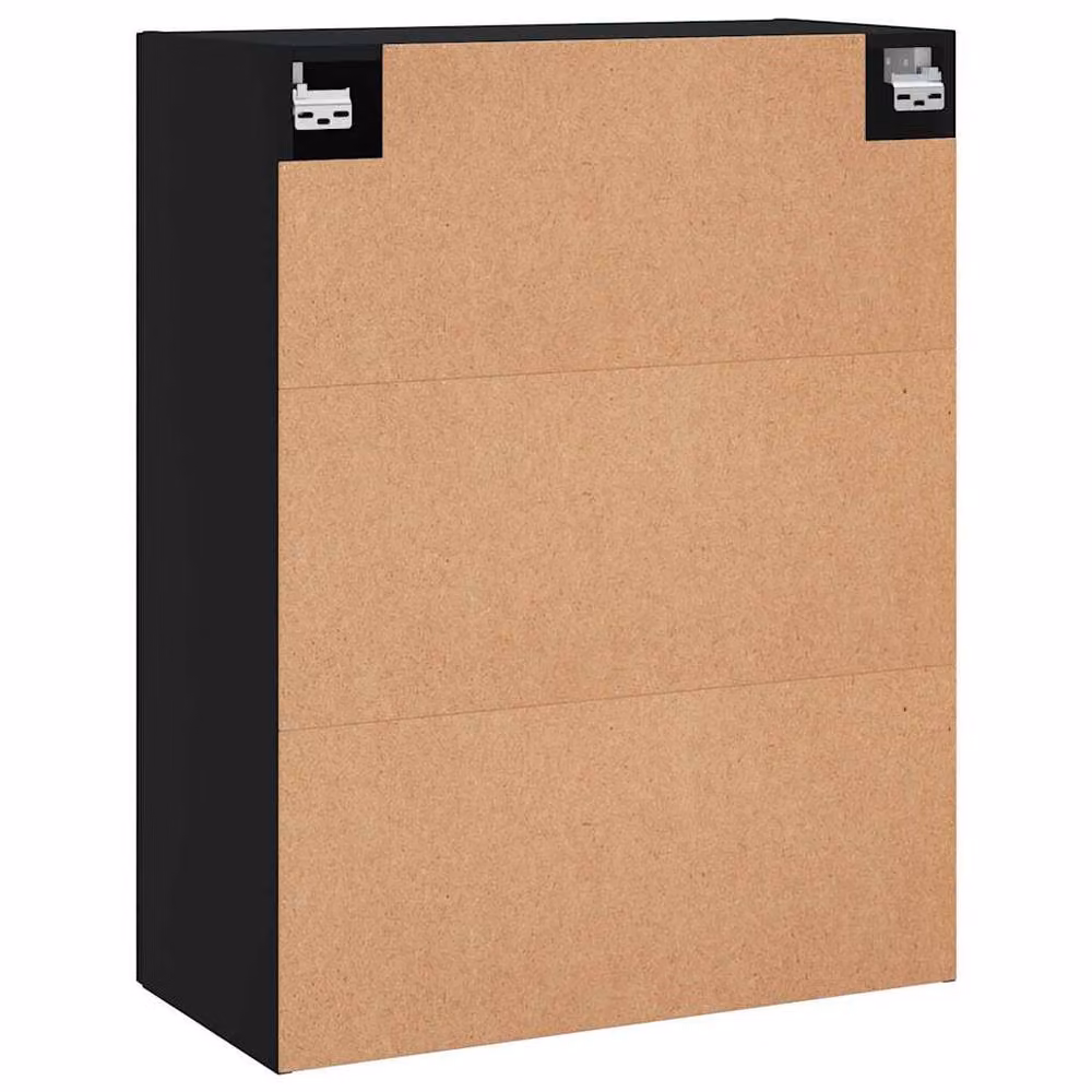 Berkfield Home Wall Mounted Cabinets, 2 Piece, Black, W/D/H: 69.5 x 34 x 90 cm – 5