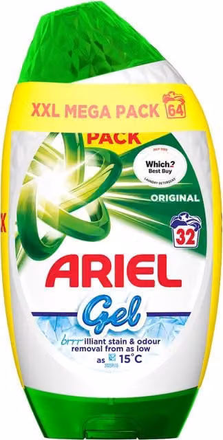 Ariel Original Laundry Gel, Green, 64