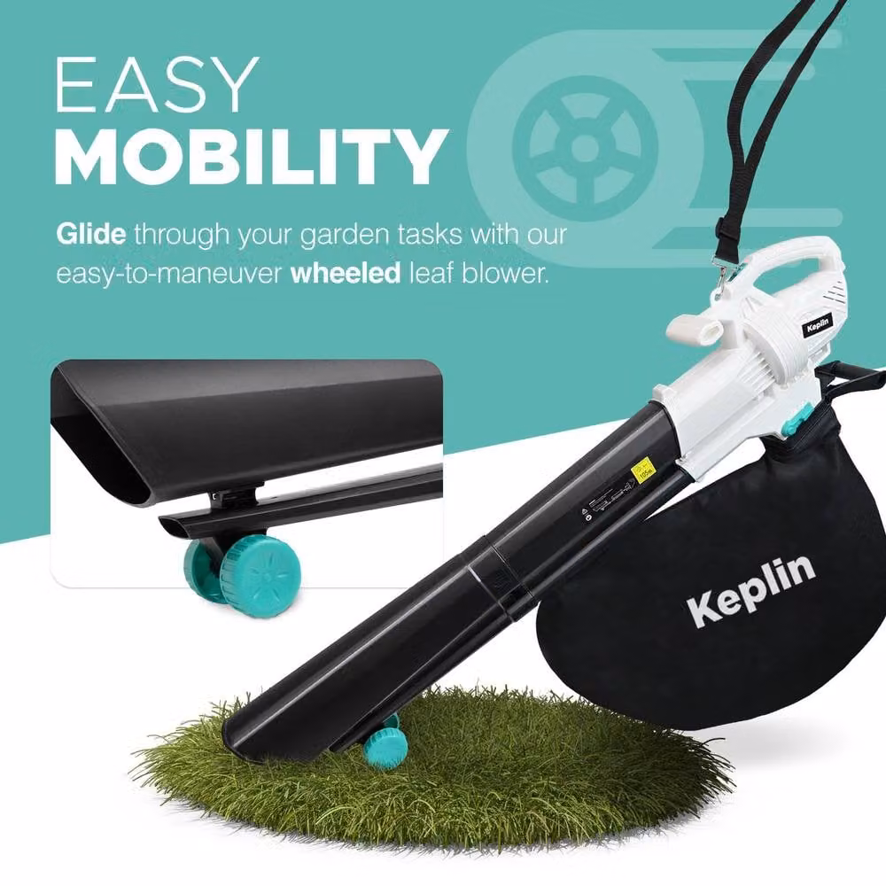Keplin 3-in-1 Leaf Blower, Vacuum and Mulcher, 35L, Black – 5
