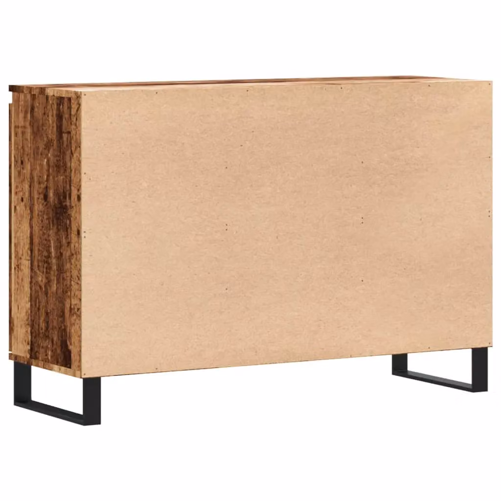 Berkfield Home Old Wood Sideboard in Brown, W/D/H: 104 x 35 x 70 cm – 5