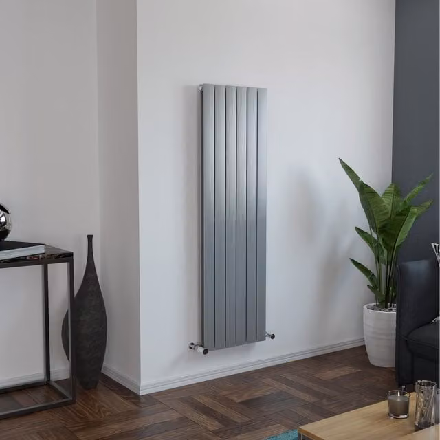Agadon Panio Duplex Flat Panel Designer Radiator in Silver