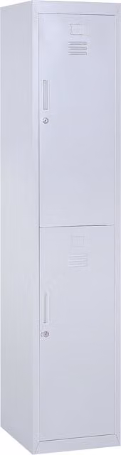 HOMCOM Grey Metal Fireproof Locker Cabinet with Adjustable Shelves and Lock, H: 180 cm, W: 38 cm, D: 40 cm