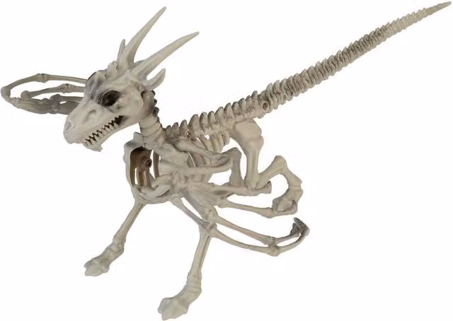 VFM e-Store White Dragon Skeleton Halloween Decoration Accessory