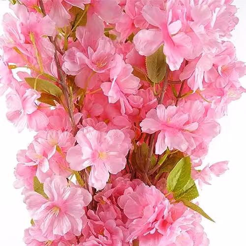 Leaf Pink Artificial Blossom Stem Floral Spray 100 cm – 2