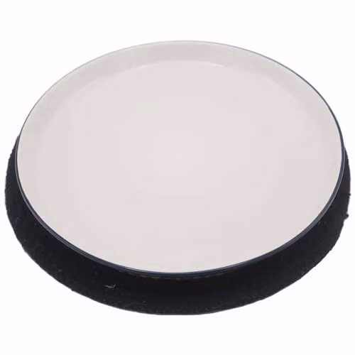 KDMD Round Jute and Cotton Place Mat with Black Border, Diameter: 30 cm