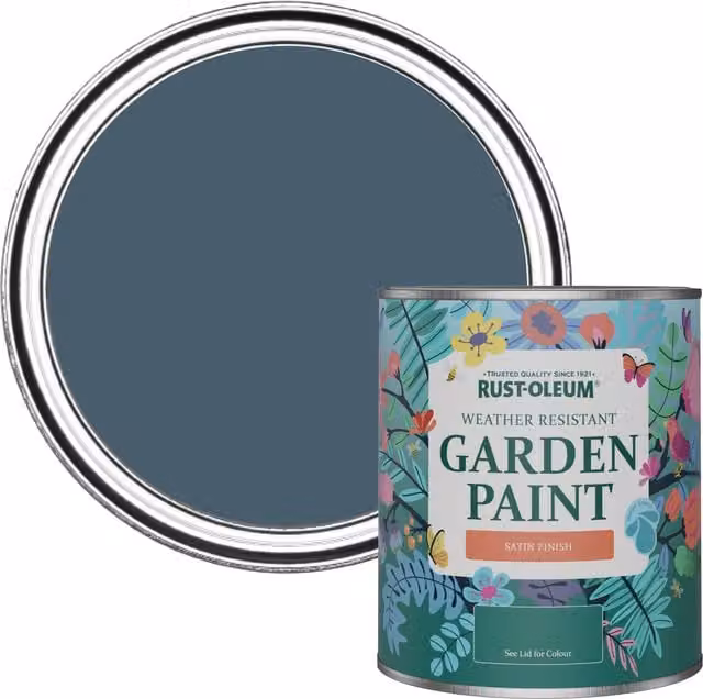 Rust-Oleum Garden Paint in Satin Finish, Blue, 0.75 l