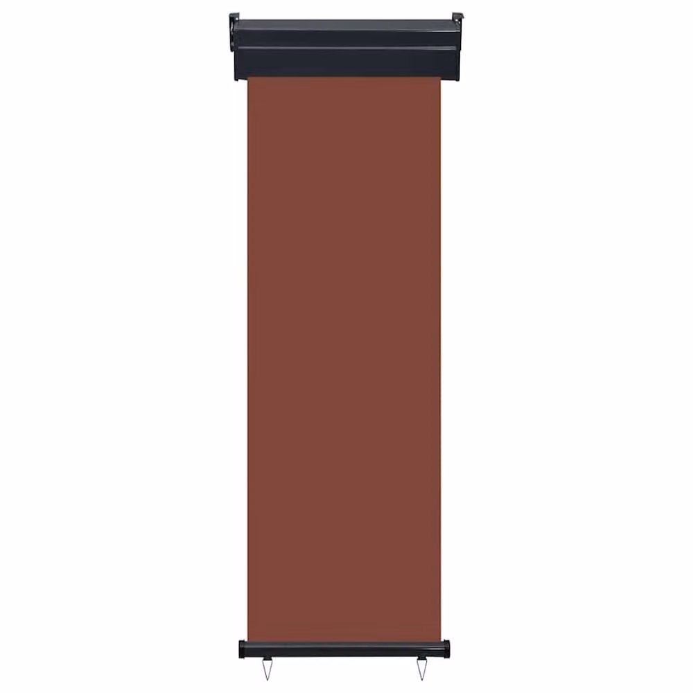 Berkfield Home Brown Balcony Side Awning with Manual Pull Mechanism, W: 65 cm, H: 250 cm – 2