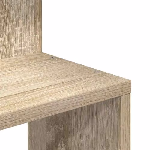 vidaXL Wall Mounted Corner Shelf in Sonoma Oak, W/D/H: 32 x 32 x 127.5 cm – 2