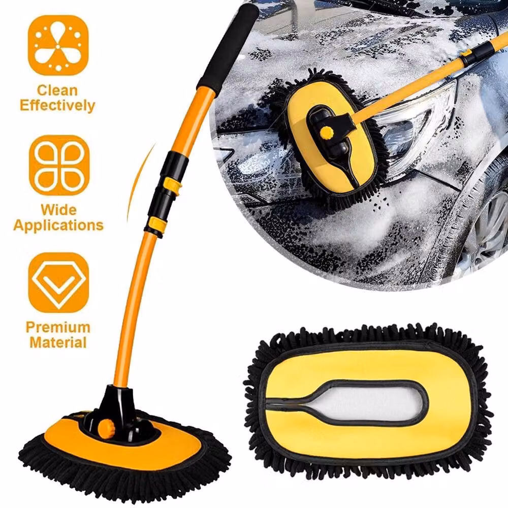 NESTLUNE 15° Curve Telescopic Car Wash Brush, Yellow, W/D/H: 102 x 15 x 15 cm – 2