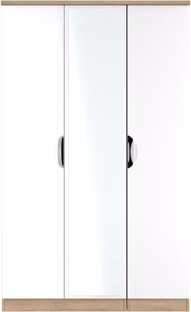 Ready Assembled 2 U Holborn Triple Mirror Wardrobe in White