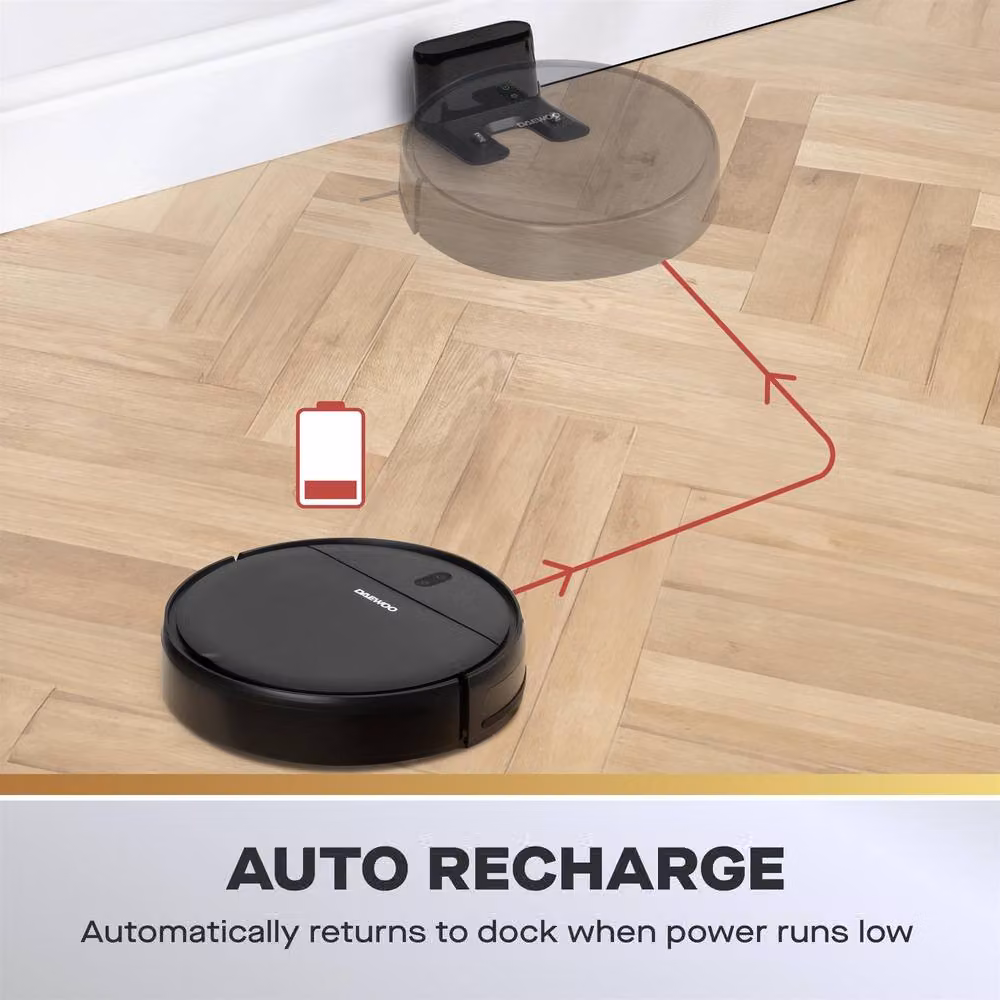 Daewoo Cyclone Freedom Robot Vacuum Cleaner, Black – 5