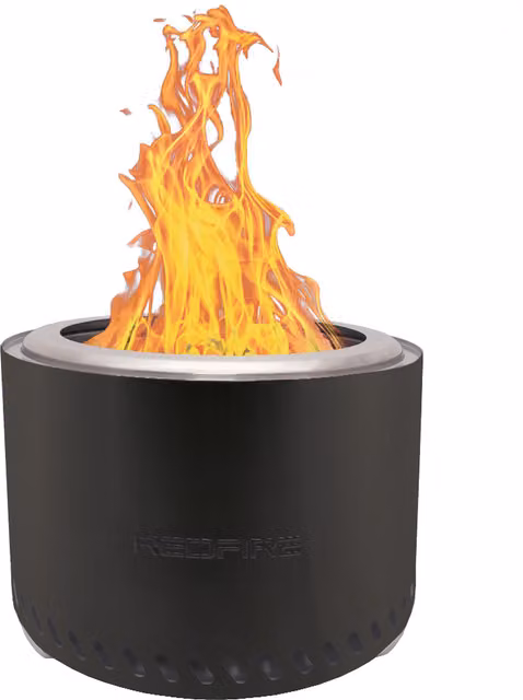 RedFire Volcano Fire Pit Fire Bowl in Black, 49 cm Diameter