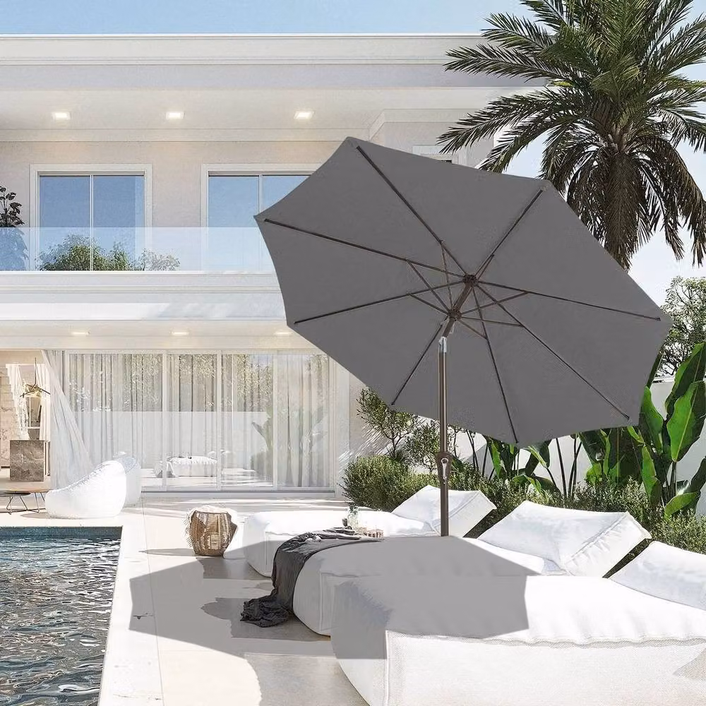 Hinsinc 3M Outdoor Garden Parasol Umbrella in Black – 3