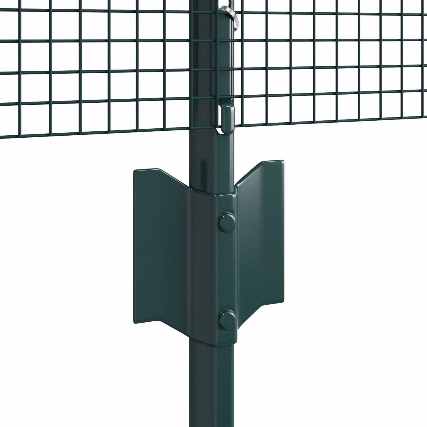 Berkfield Home Green Galvanised Steel Welded Wire Fence with 22 U-Profile In-Ground Posts, W: 50 m, H: 0.5 m – 4