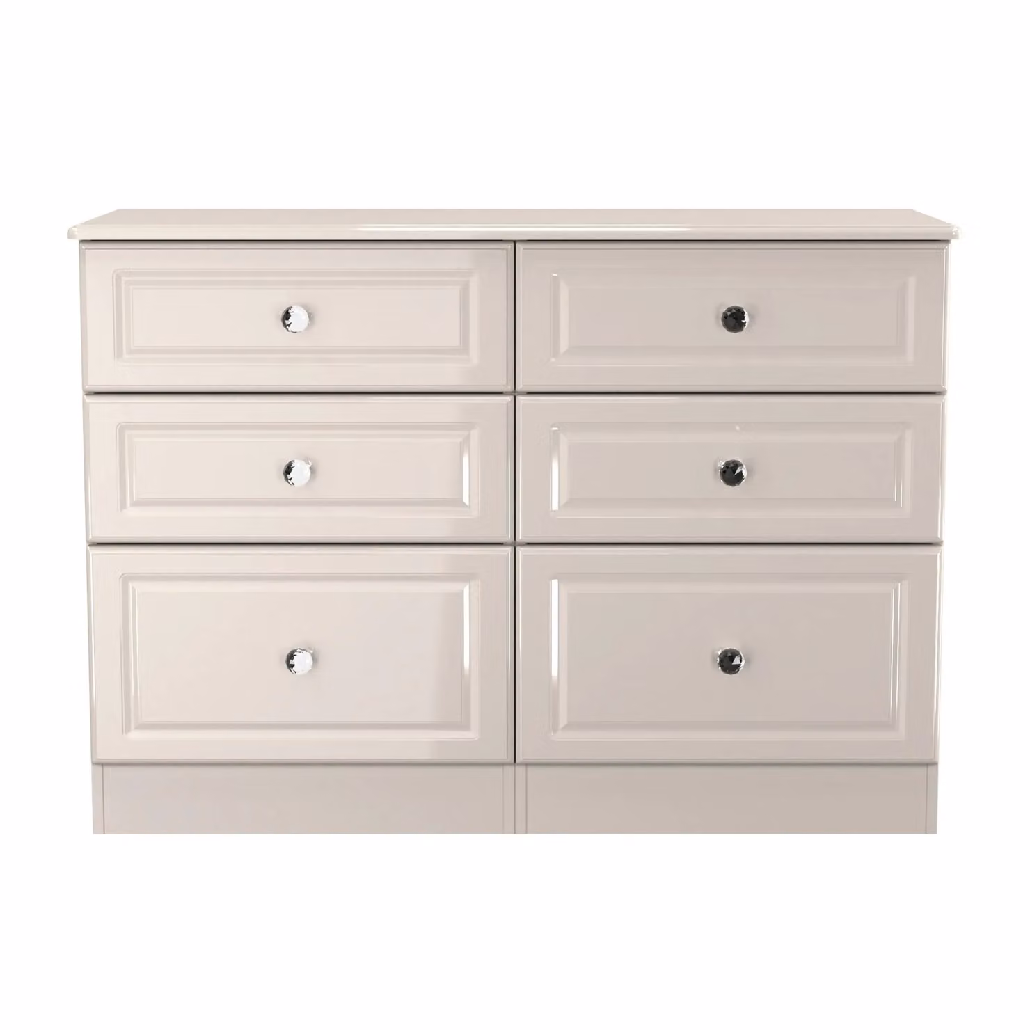 Ready Assembled 2 U Stratford 6 Drawer Wide Chest in Taupe – 2
