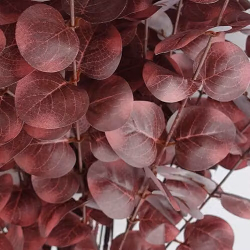 Leaf 100cm Artificial Eucalyptus Foliage in Red – 3