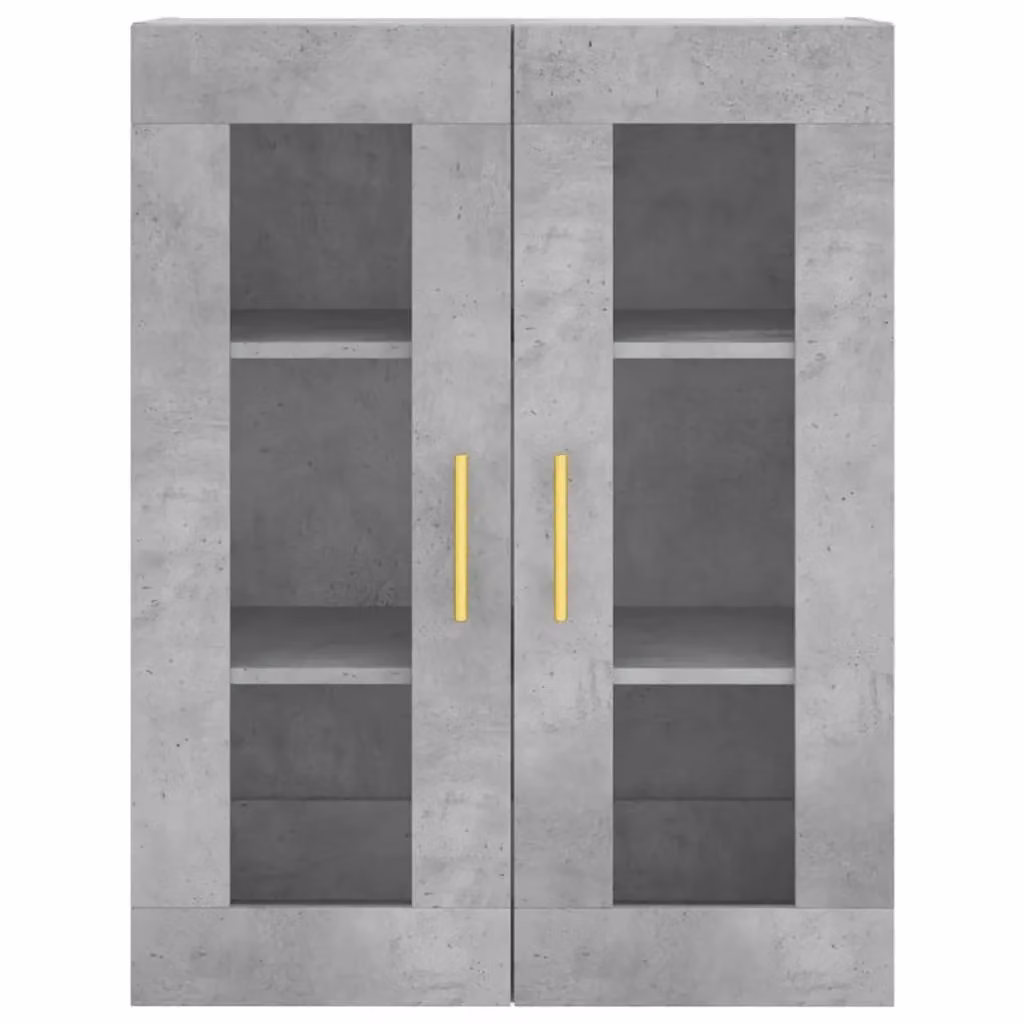 Berkfield Home Modern Highboard in Concrete Grey, W/D/H: 69.5 x 34 x 180 cm – 3