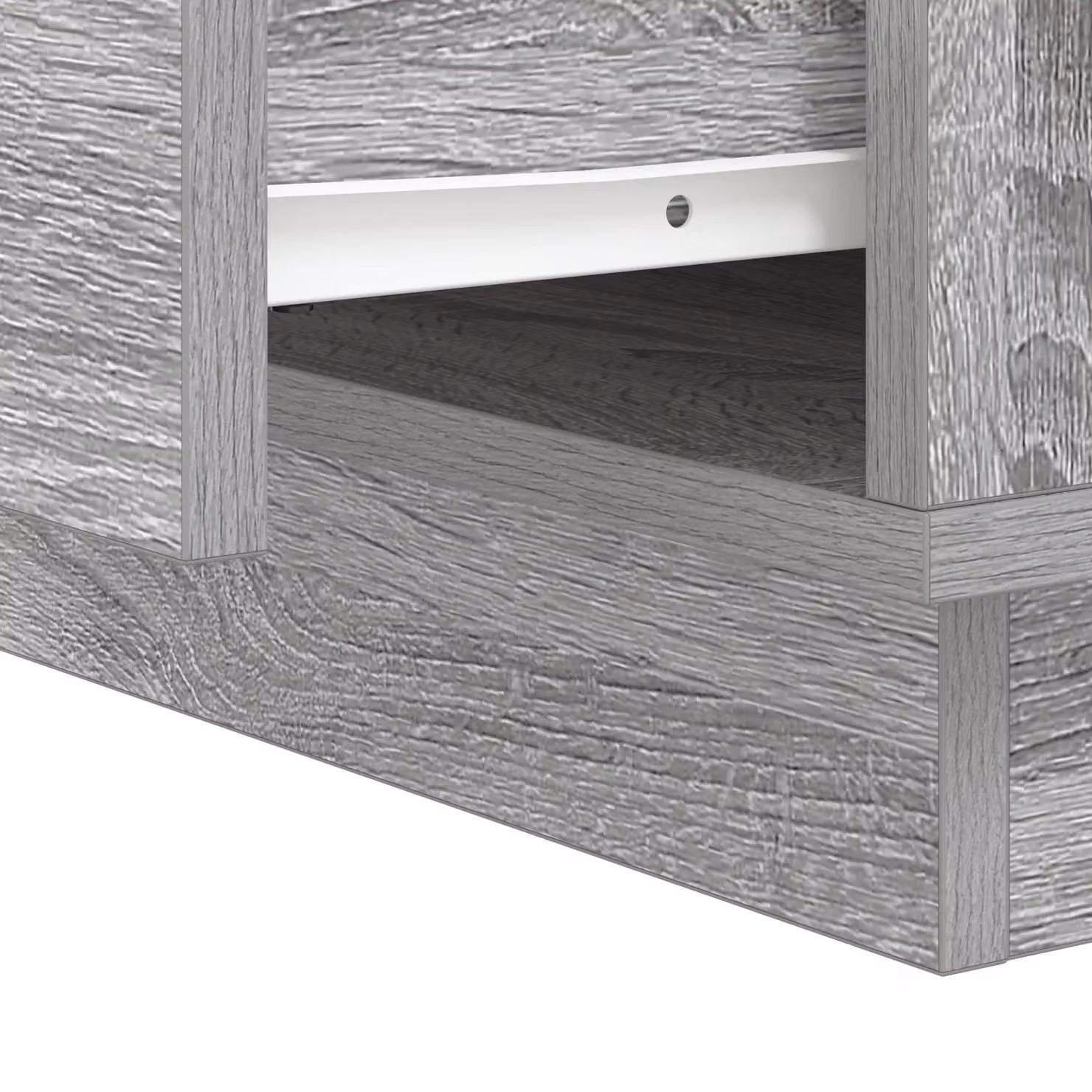 Berkfield Home Bedside Cabinet with Integrated LED Lights in Grey Sonoma, W: 39 cm, D: 34.5 cm, H: 50 cm – 2