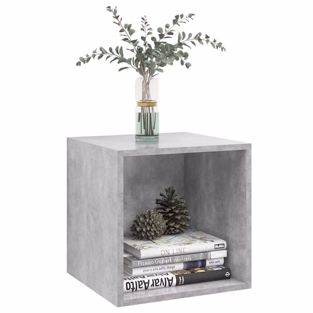 Berkfield Home Wall Mounted Cabinet in Concrete Grey, W/D/H: 37 x 37 x 37 cm – 3