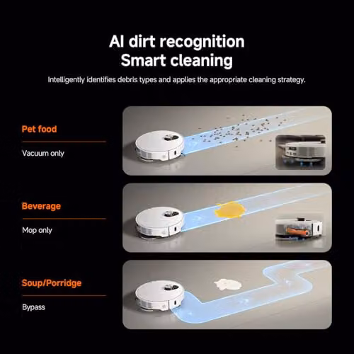 Xiaomi 5 Pro Robot Vacuum Cleaner and Mop with AI Obstacle Avoidance and App Control, White – 5