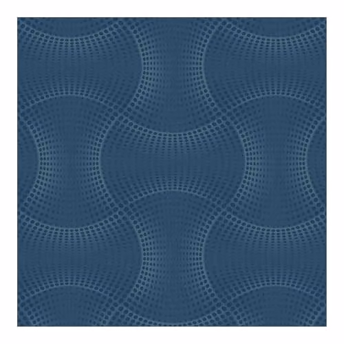 Superfresco Easy Calipso Blue Geometric Textured Wallpaper with Abstract Curved Design