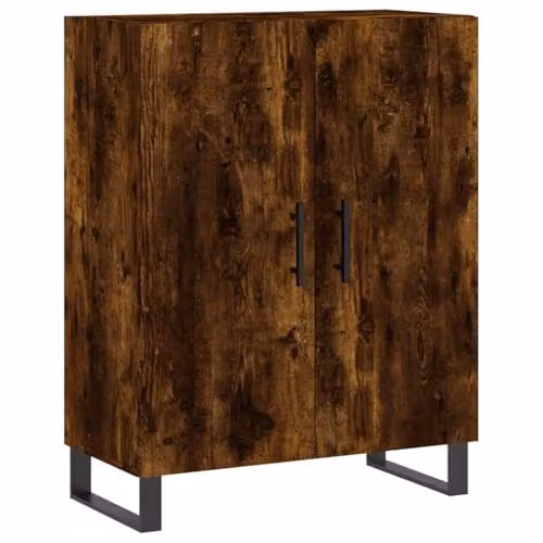 vidaXL Sideboard in Smoked Oak, Brown Engineered Wood, W: 69.5 cm, D: 34 cm, H: 90 cm – 1