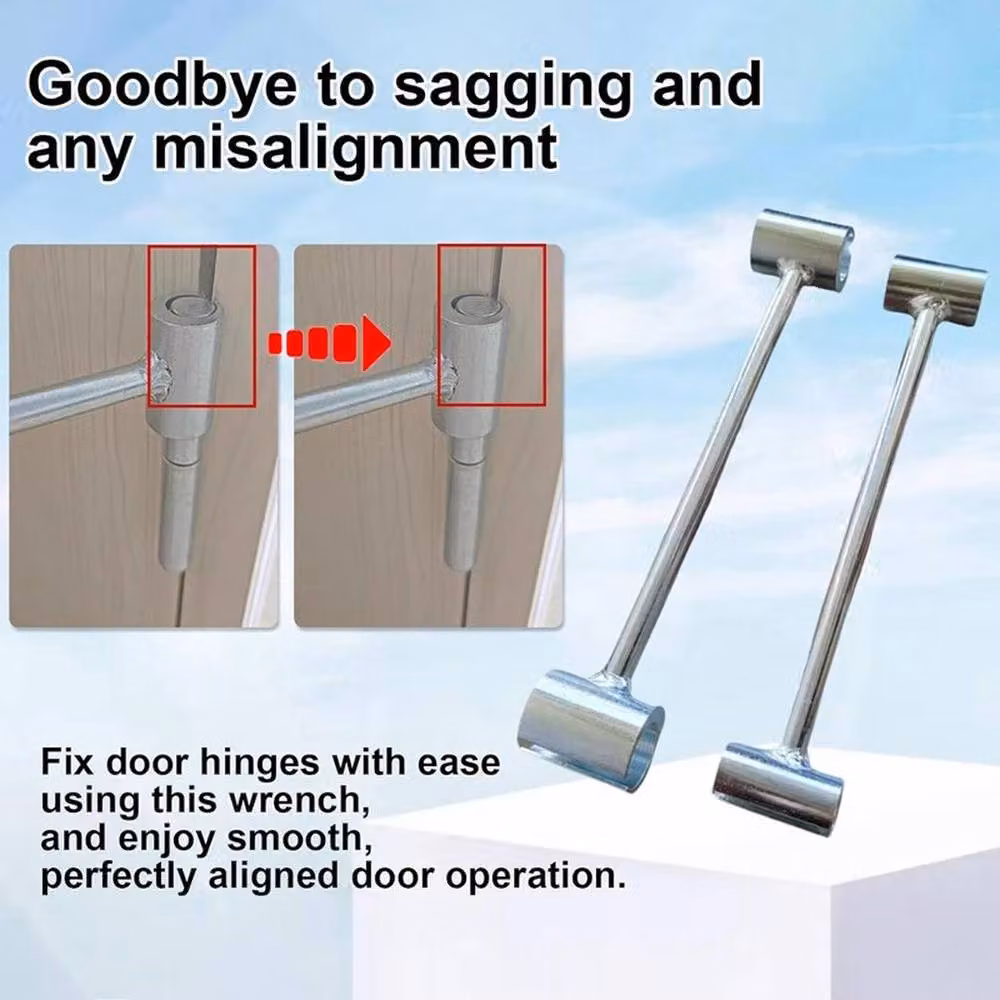 NESTLUNE 2-Pack Steel Double-Head Hinges Gap Adjusting Wrench in Silver – 5