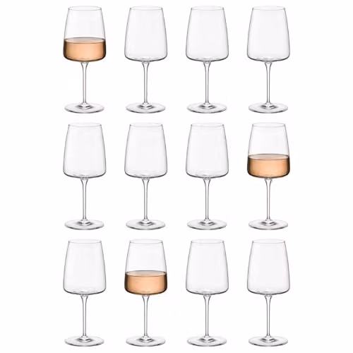 Bormioli Rocco Nexo Wine Glass Set, 12 x 450ml, Transparent – 1