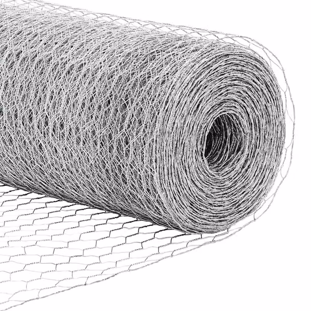 Berkfield Home Hexagon Fence in Silver Galvanised Steel, H: 60 cm x W: 100 m – 3
