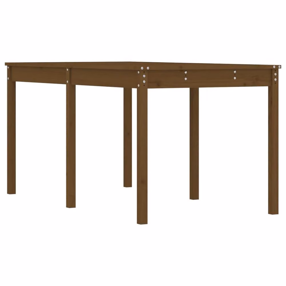 Berkfield Home Rectangular Garden Table in Brown Solid Pine Wood, W/D/H: 159.5 x 82.5 x 76 cm – 3