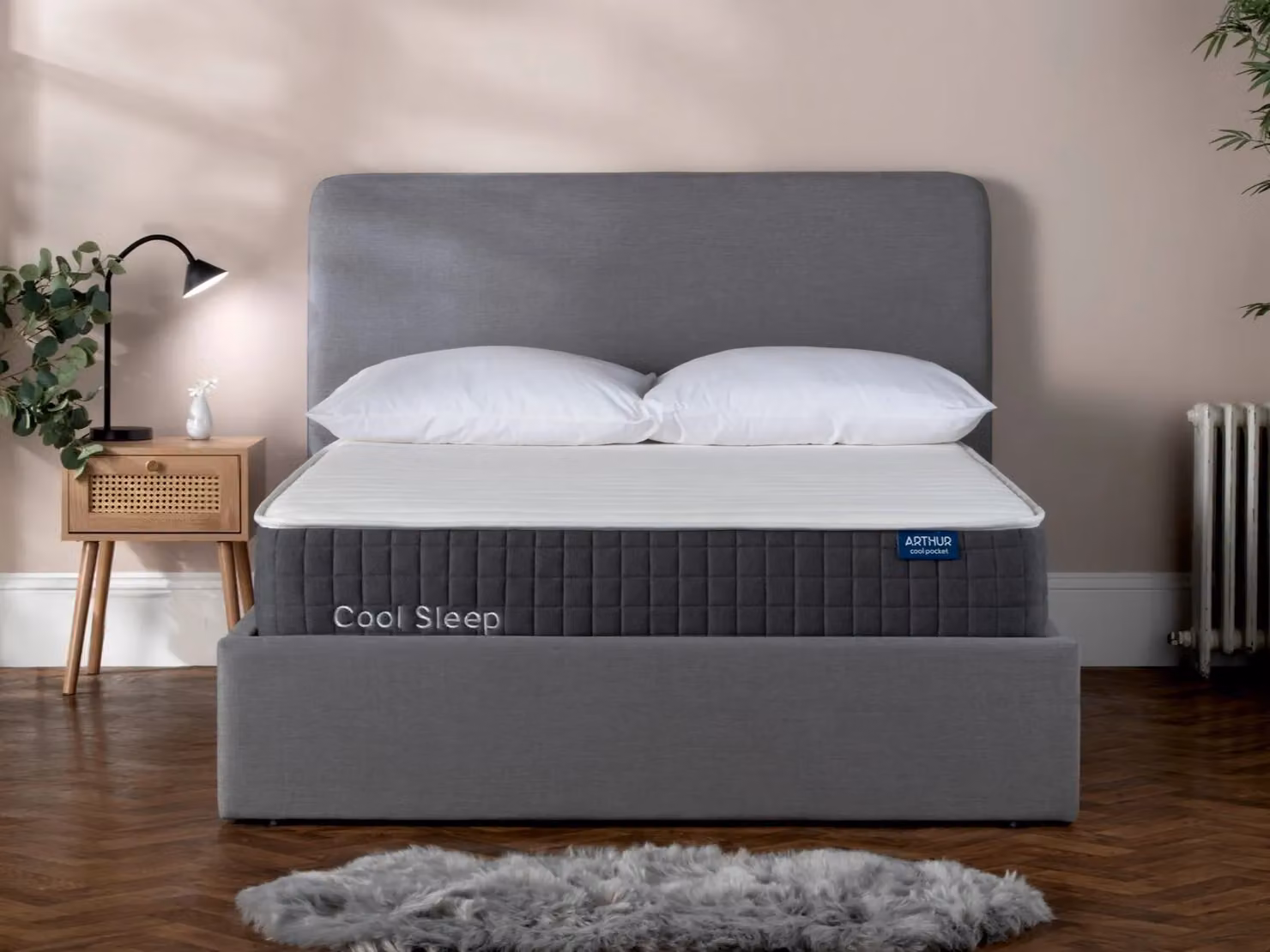 Arthur Sleep Cool Pocket Gel Foam Hybrid Medium Firm Mattress in White, W/D/H: 180 x 200 x 25 cm – 6