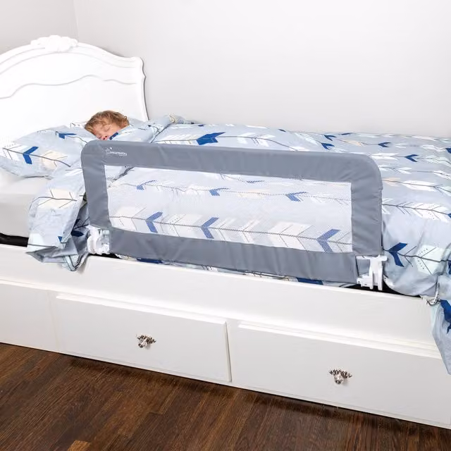 Dreambaby Prague Foldable Bedrail in Grey, W: 110 cm, H: 45 cm