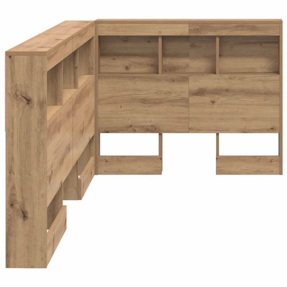 Berkfield Home Artisan Oak Storage Headboard with Shelf, Brown, Width: 100 cm – 4