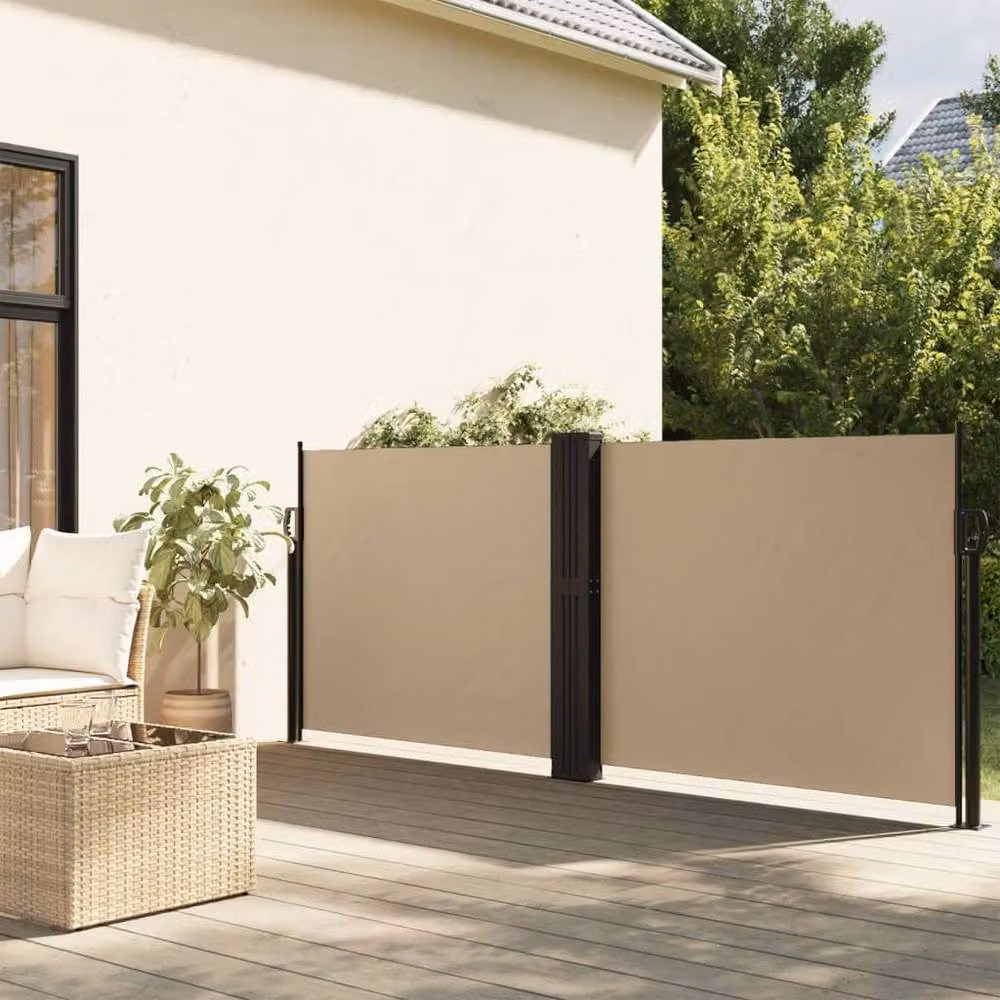 Berkfield Home Retractable Side Awning in Beige, W/D/H: 600 x 140 cm – 2