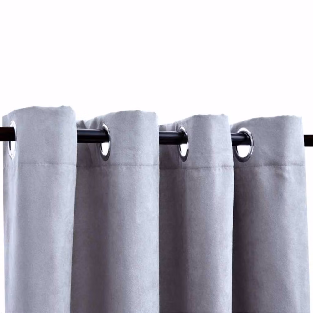 Berkfield Home Grey Blackout Curtains with Eyelets, 2 Pack, W: 140 cm, H: 175 cm – 3
